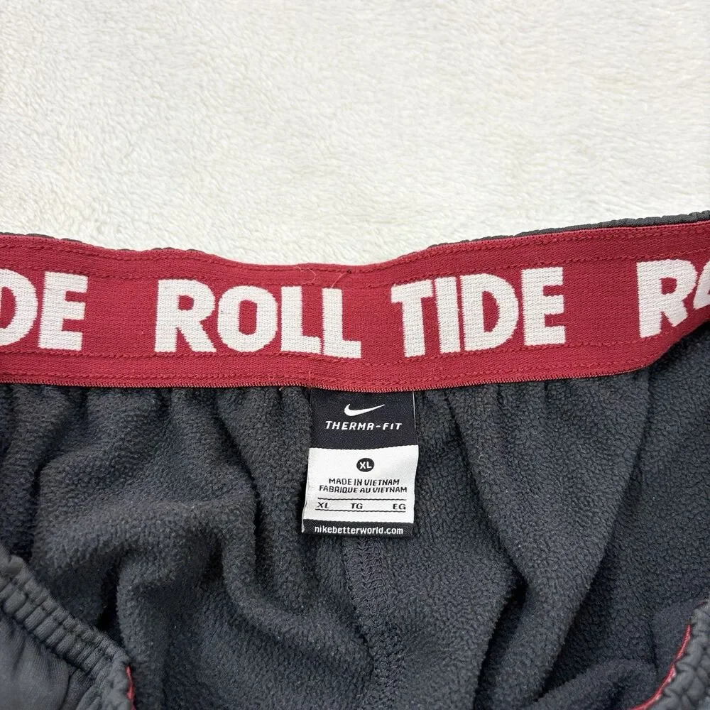 Nike Dri Fit Alabama Sweatpants Mens XL Dark Gray Crimson Tide Training Pants